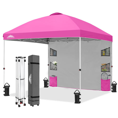 10x10 ft Pop Up Canopy Tent with Sidewall - Eagle Peak Custom Canopy Tent