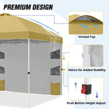 10x10 ft Pop Up Canopy Tent with Sidewall - Eagle Peak Custom Canopy Tent