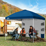 10x10 ft Pop Up Canopy Tent with Sidewall - Eagle Peak Custom Canopy Tent