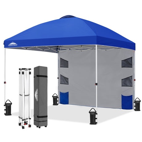 10x10 ft Pop Up Canopy Tent with Sidewall - Eagle Peak Custom Canopy Tent