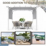 10x10 Metal Pergola with Textilene Top - Eagle Peak Custom Canopy Tent