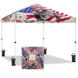 10x10 Pop Up Canopy, Straight Leg Pop Up Tent, Motorcycle Skull - Eagle Peak Custom Canopy Tent