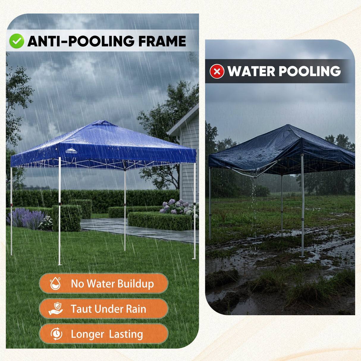 10x10 Pop Up Canopy Tent - Eagle Peak