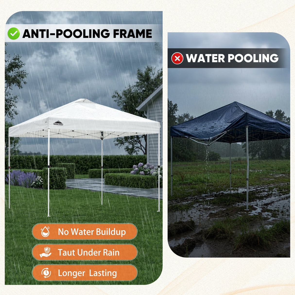 10x10 Pop Up Canopy Tent - Eagle Peak