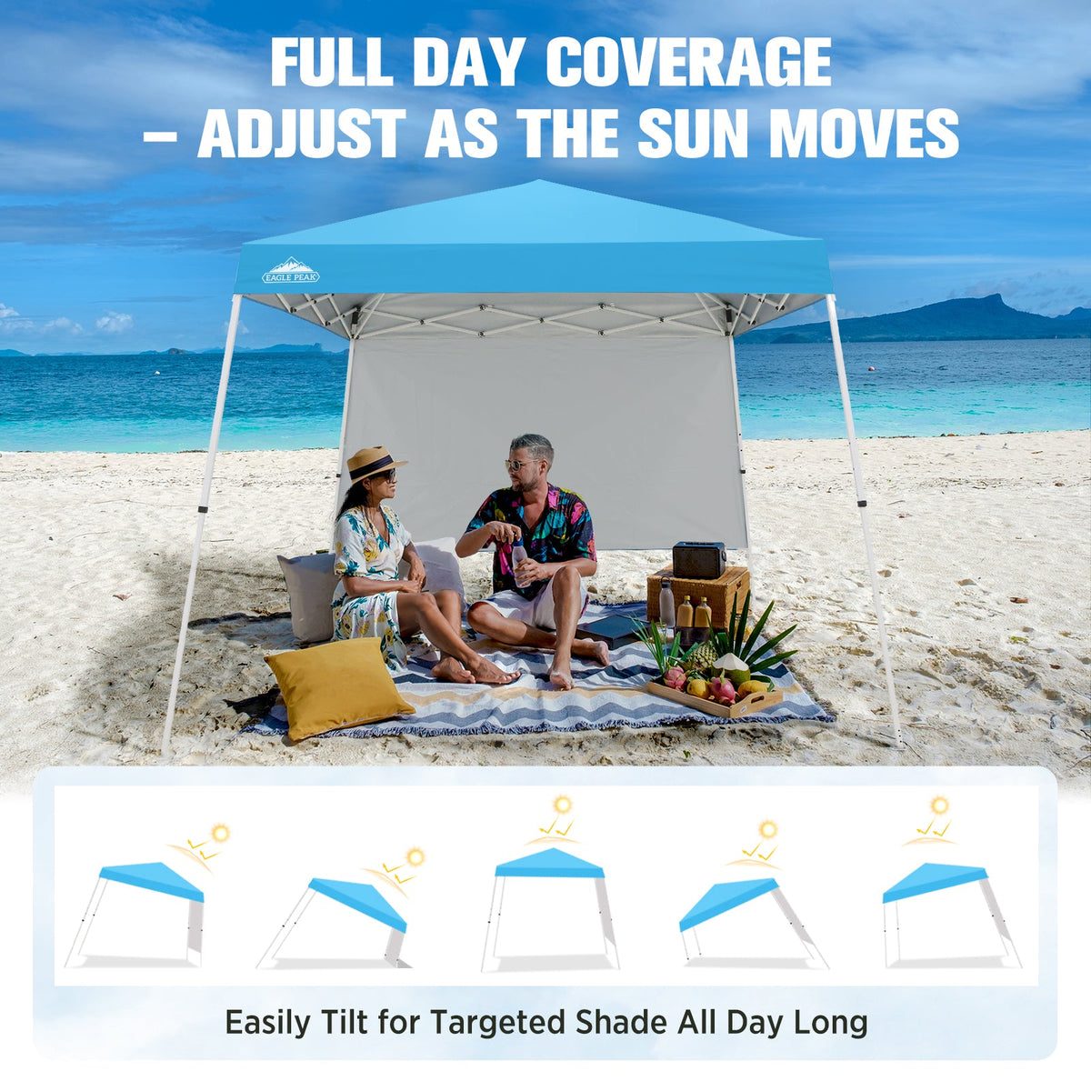 10x10 Pop Up Canopy Tent, Compact Canopy - Eagle Peak®