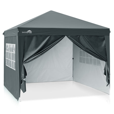 10x10 Pop Up Canopy Tent with 4 Side Walls - Eagle Peak Custom Canopy Tent