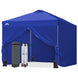 10x10 Pop Up Canopy Tent with Four Sidewalls - Eagle Peak