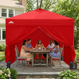 10x10 Pop Up Canopy Tent with Four Sidewalls - Eagle Peak