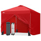 10x10 Pop Up Canopy Tent with Four Sidewalls - Eagle Peak