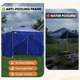 10x10 Pop Up Canopy Tent with Four Sidewalls - Eagle Peak