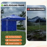 10x10 Pop Up Canopy Tent with One Sidewall - Eagle Peak