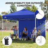 10x10 Pop Up Canopy Tent with One Sidewall - Eagle Peak