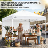 10x10 Pop Up Canopy Tent with One Sidewall - Eagle Peak