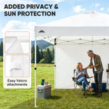 10x10 Pop Up Canopy Tent with One Sidewall - Eagle Peak