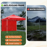 10x10 Pop Up Canopy Tent with One Sidewall - Eagle Peak