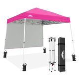 10x10 Pop Up Canopy Tent with Wall Panel, 10x10 Base 8x8 Top - Eagle Peak Custom Canopy Tent