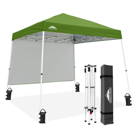 10x10 Pop Up Canopy Tent with Wall Panel, 10x10 Base 8x8 Top - Eagle Peak Custom Canopy Tent