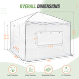 10x10 Walk In Pop Up Greenhouse - Eagle Peak Custom Canopy Tent