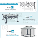 11x11 Pop Up Gazebo Tent with Netting - Eagle Peak Custom Canopy Tent