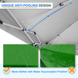 12x12 Commercial Heavy Duty Pop up Canopy with 1 Sidewall - Eagle Peak Custom Canopy Tent