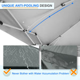 12x12 Commercial Heavy Duty Pop up Canopy with 1 Sidewall - Eagle Peak Custom Canopy Tent