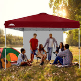 12x12 Commercial Heavy Duty Pop up Canopy with 1 Sidewall - Eagle Peak Custom Canopy Tent