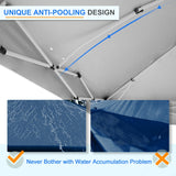 12x12 Commercial Heavy Duty Pop up Canopy with 1 Sidewall - Eagle Peak Custom Canopy Tent