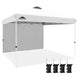 12x12 Commercial Heavy Duty Pop up Canopy with 1 Sidewall - Eagle Peak Custom Canopy Tent