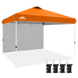 12x12 Commercial Heavy Duty Pop up Canopy with 1 Sidewall - Eagle Peak Custom Canopy Tent