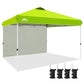 12x12 Commercial Heavy Duty Pop up Canopy with 1 Sidewall - Eagle Peak Custom Canopy Tent