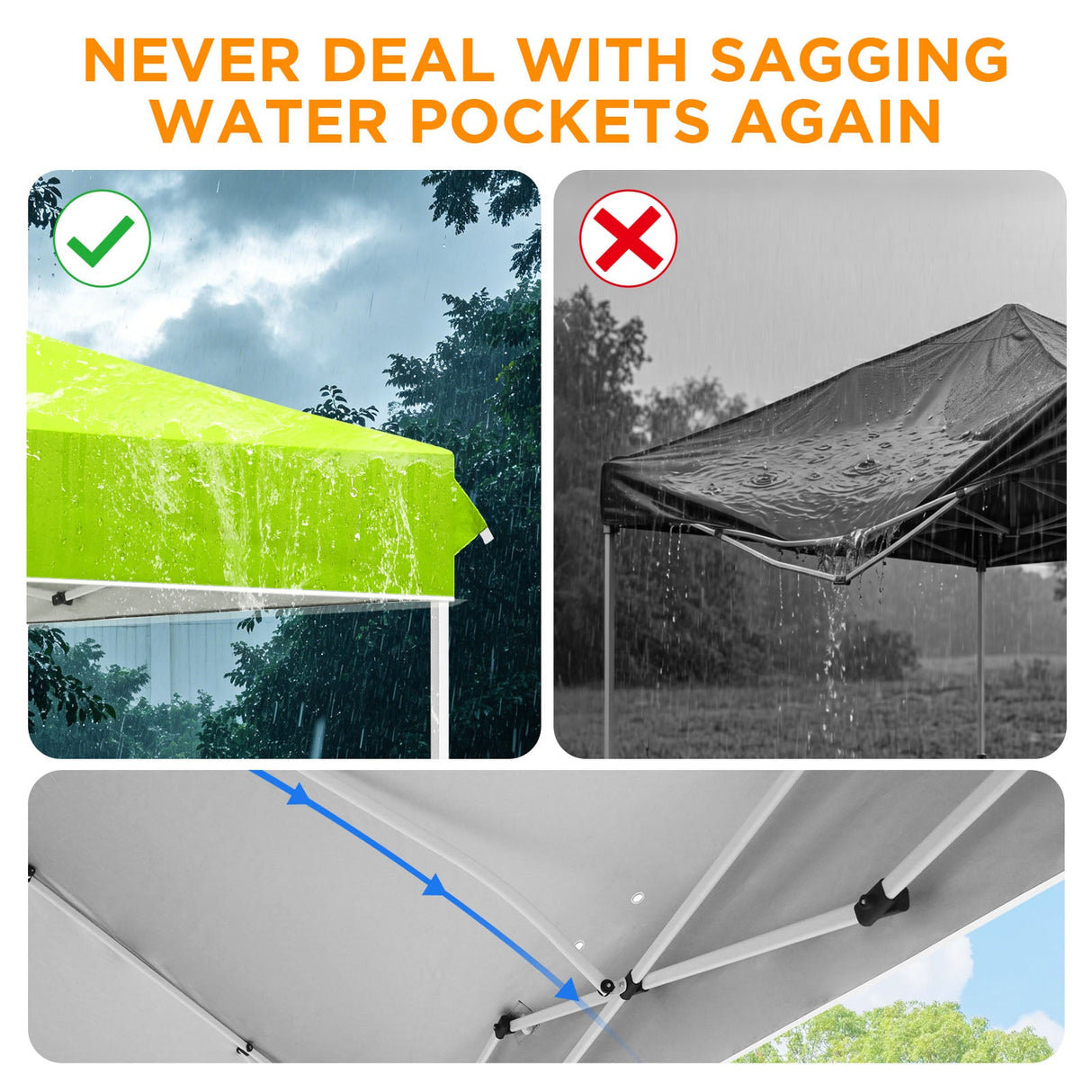 12x12 ft Pop Up Canopy Tent - Eagle Peak
