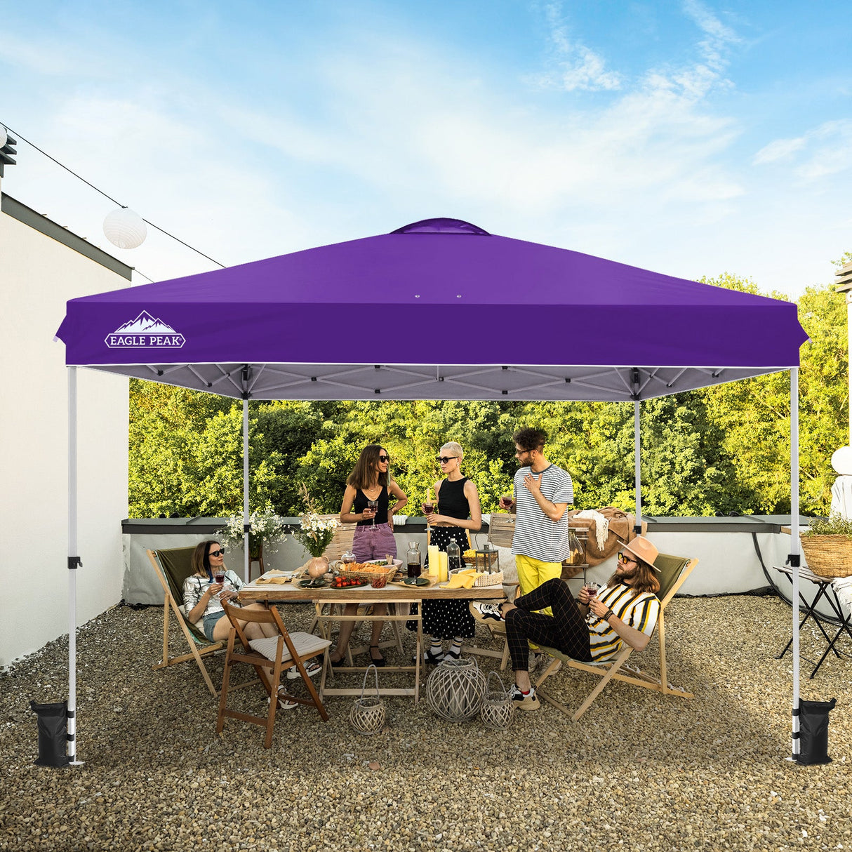 12x12 ft Pop Up Canopy Tent - Eagle Peak Custom Canopy Tent