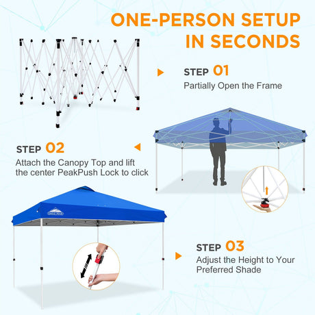 12x12 ft Pop Up Canopy Tent - Eagle Peak