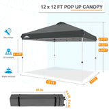 12x12 ft Pop Up Canopy Tent - Eagle Peak Custom Canopy Tent