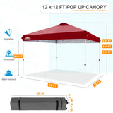 12x12 ft Pop Up Canopy Tent - Eagle Peak Custom Canopy Tent