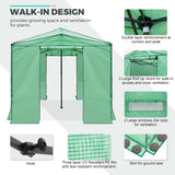 12x8 Portable Large Walk - in Pop Up Greenhouse - Eagle Peak