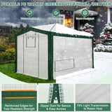 12x8 Portable Walk in Greenhouse with Polyester Reinforced Corners - Eagle Peak Custom Canopy Tent
