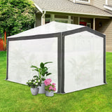 12x8 Portable Walk in Greenhouse with Polyester Reinforced Corners - Eagle Peak Custom Canopy Tent