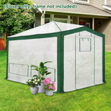 12X8 Replacement Top cover of Walk in Greenhouse with Polyester Reinforced Corners - Eagle Peak Custom Canopy Tent