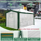 12X8 Replacement Top cover of Walk in Greenhouse with Polyester Reinforced Corners - Eagle Peak Custom Canopy Tent