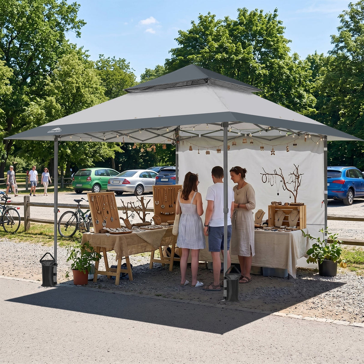 13x13 Pop Up Canopy Tent With Sidewall - Eagle Peak®