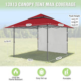 13x13 Pop Up Canopy Tent With Sidewall - Eagle Peak®
