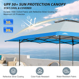 13x13 Straight Leg Pop Up Canopy Tent with 169 sqft of Shade - Eagle Peak Custom Canopy Tent