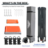 13x13 Straight Leg Pop Up Canopy Tent with 169 sqft of Shade - Eagle Peak Custom Canopy Tent