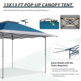 13x13 Straight Leg Pop Up Canopy Tent with 169 sqft of Shade - Eagle Peak Custom Canopy Tent