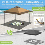 13x13 Straight Leg Pop Up Canopy Tent with 169 sqft of Shade - Eagle Peak®