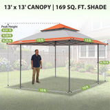 13x13 Straight Leg Pop Up Canopy Tent with 169 sqft of Shade - Eagle Peak®