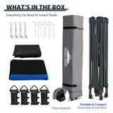 13x13 Straight Leg Pop Up Canopy Tent with 169 sqft of Shade - Eagle Peak Custom Canopy Tent