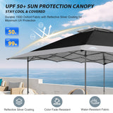 13x13 Straight Leg Pop Up Canopy Tent with 169 sqft of Shade - Eagle Peak Custom Canopy Tent