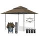13x13 Straight Leg Pop Up Canopy Tent with 169 sqft of Shade - Eagle Peak Custom Canopy Tent